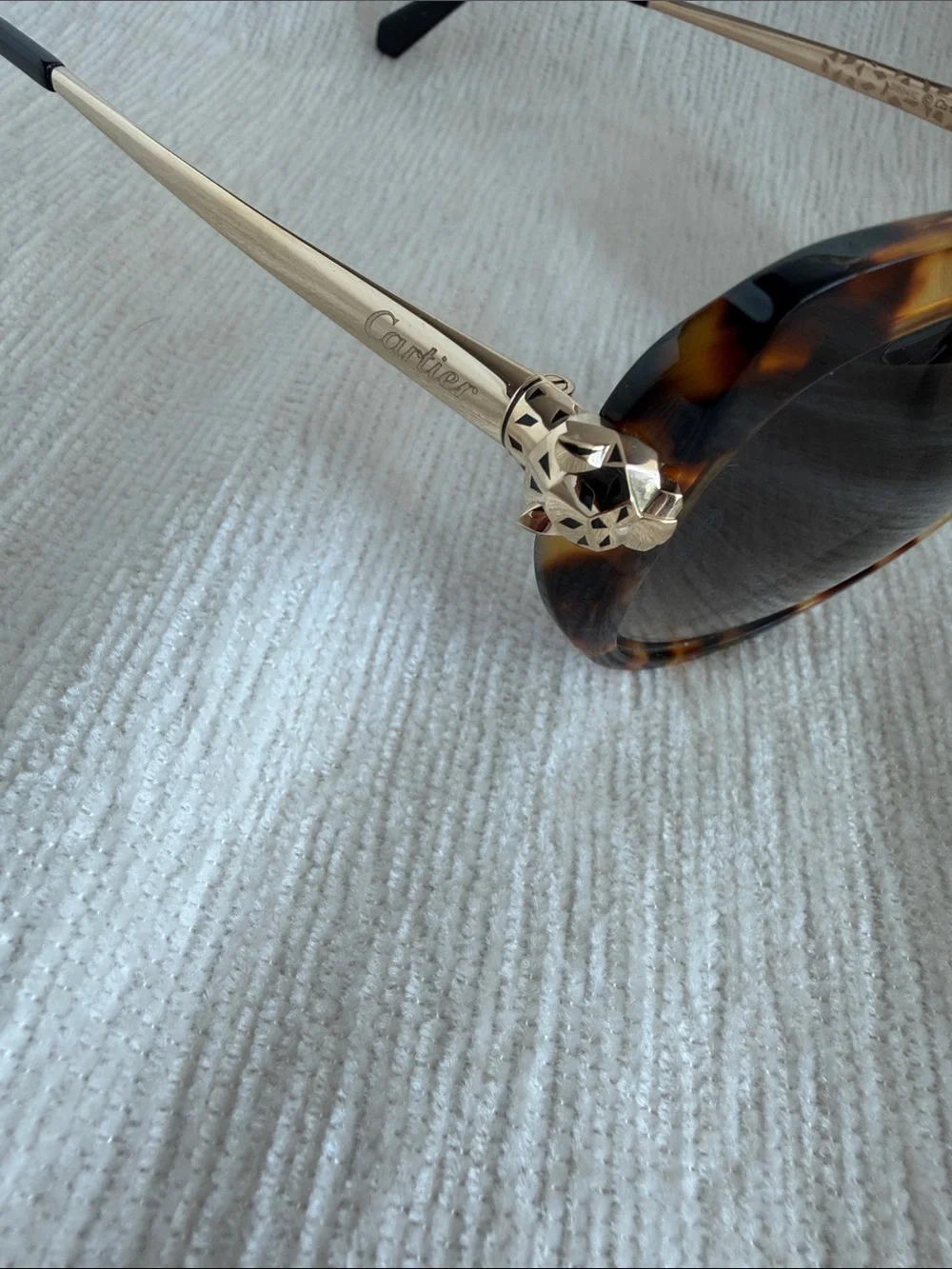 Cartier Tortoiseshell Oversized Women's Sunglasses - Brown Gradient